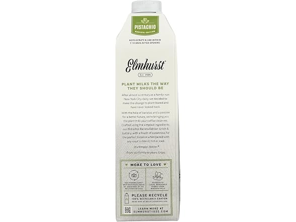 Elmhurst Barista Pistachio Milk
