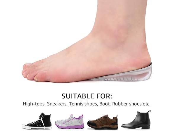 SQHT Gel Height Increase Insoles Small
