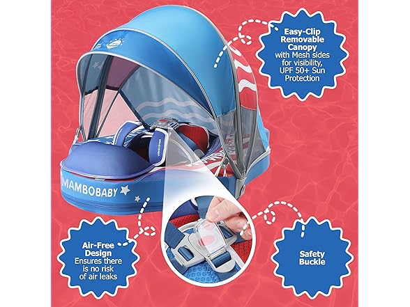 MAMBOBABYFLOAT Sunny Navigator Baby Pool Float