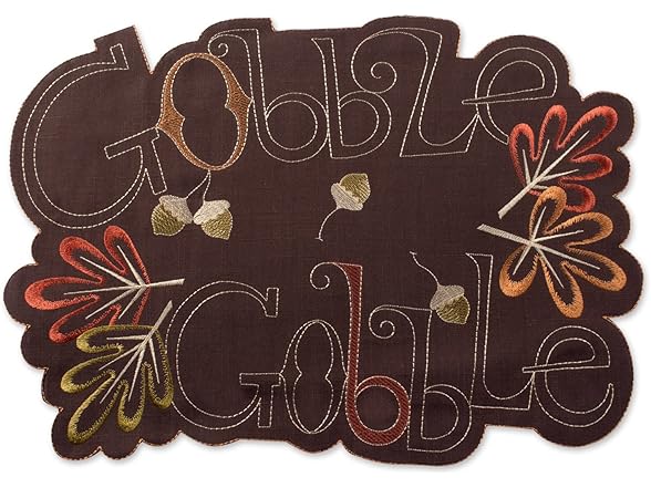 DII Thanksgiving, Placemat Set 4Ct