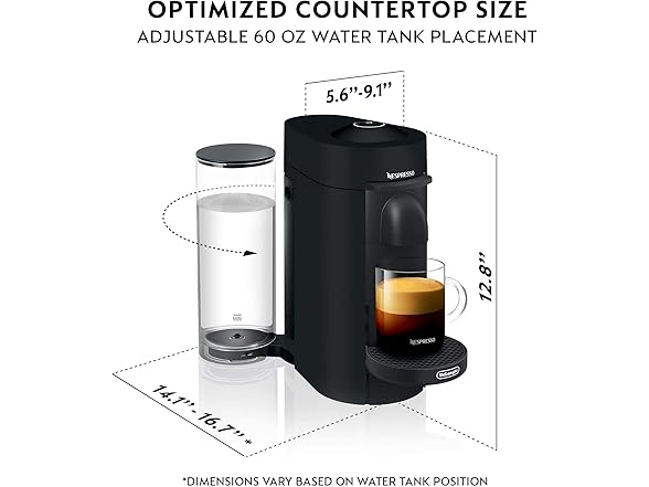 Nespresso Vertuo Plus Deluxe Coffee and Espresso Maker