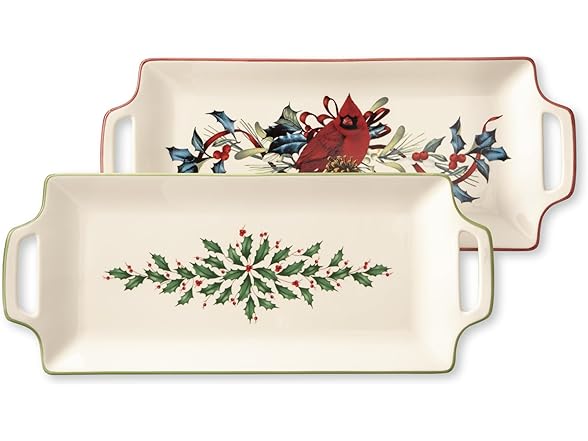Lenox Holiday Hors d'Oeuvre Tray, Christmas Hosting