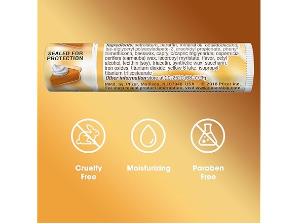 (12 Count) ChapStick Bulk Lip Balm Pumpkin Pie