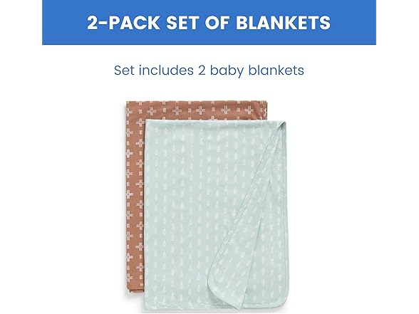 Delta Children Receiving Blankets 2pk, Boho