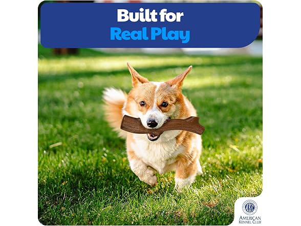 AKC 2 Pack Training Dog Chew Toy, Wood Infused - Gallery 4