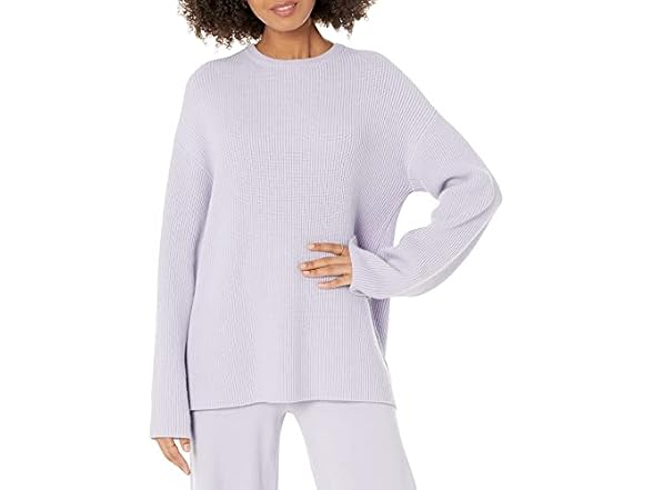 The Drop Women Alice Crew-neck Back-slit Sweater - Gallery 4