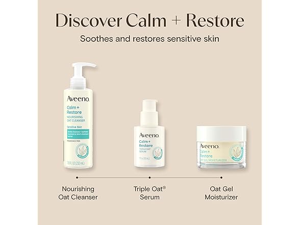 Aveeno Calm+Restore Oat Cleanser 7.8oz