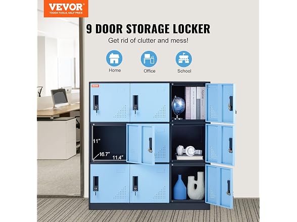 VEVOR Metal Locker for Employees, 9
