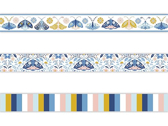 Living Grace Floral Washi Tape - Removable Rice Paper Tape