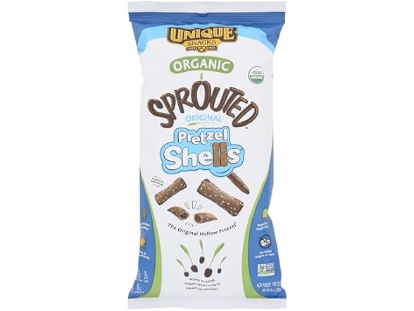 Unique Shell Sprouted Whole Wheat Pretzels, 8 oz