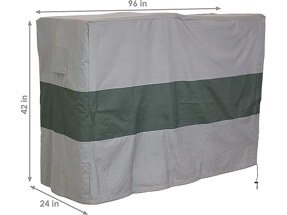 Sunnydaze Decor Log Rack Cover Gray/Green 8 Ft
