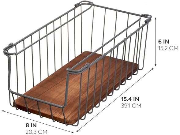 Open Front Wire Basket