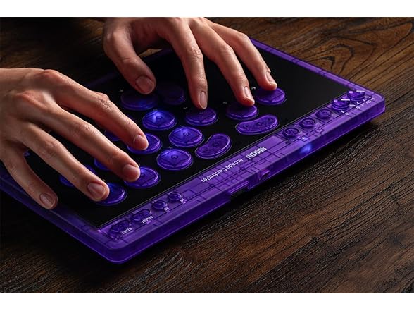 8BitDo All-Button Arcade Purple Signature Edition Controller