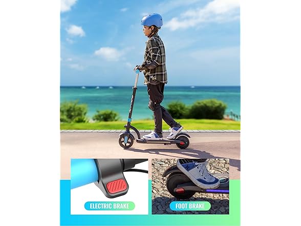 Gyroor H40 Kids Electric Scooter 180W Motor - Gallery 7