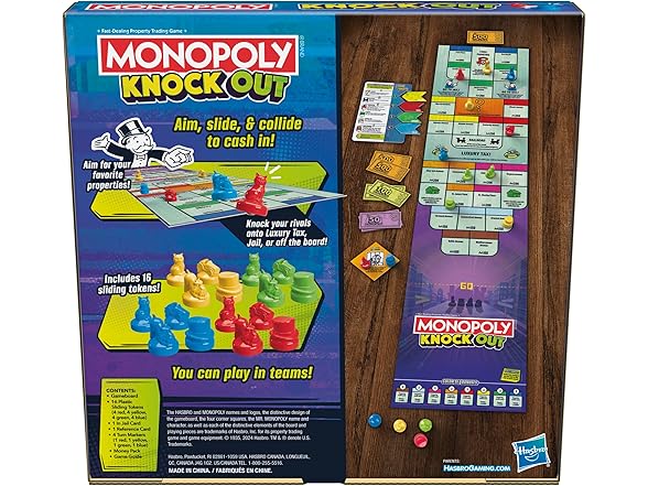 Monopoly Knockout Board Game