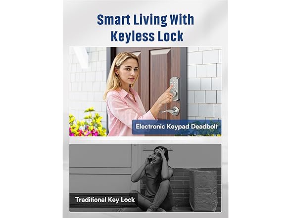 ELAMOR M19 SN Keyless Lever Door Lock Sanded Nickel