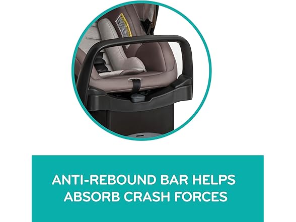 Evenflo Pivot Modular Travel System with LiteMax Infant Car Seat with Anti-Rebound Bar (Desert Tan)