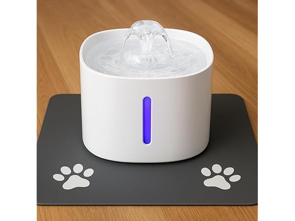 DESSEI Quiet Cat Water Fountain with 4 filters