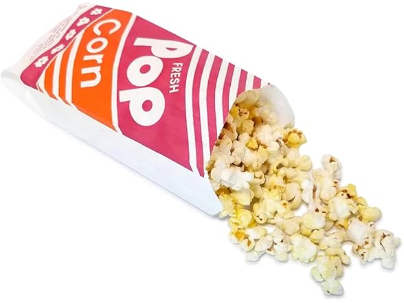 1 Oz Popcorn Bags. Pack of 125 Count