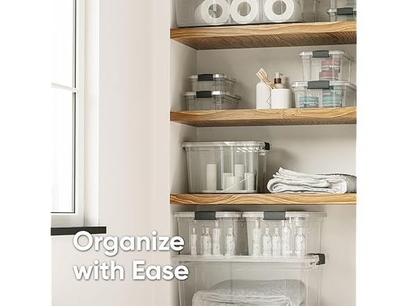 Superio Clear Storage Box 3.5 Quart 36 Pack
