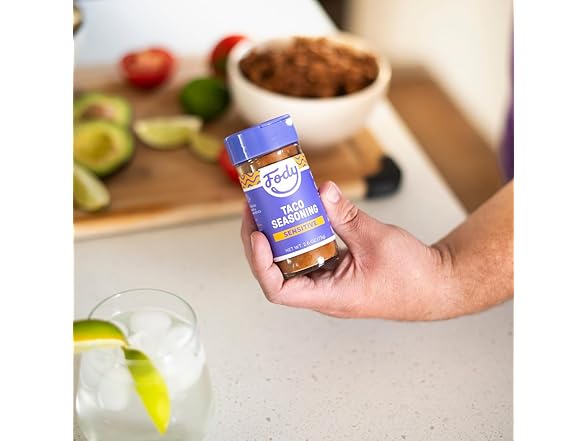 Fody Foods Taco Seasoning, 2.6 Oz, Garlic & Onion Free