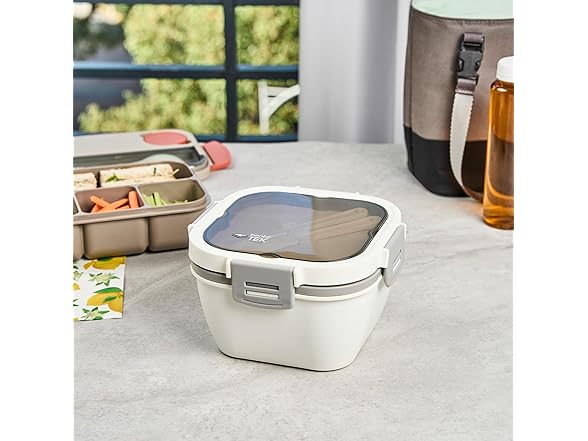 Restaurantware Bento Tek 57.5 Ounce Bento Box