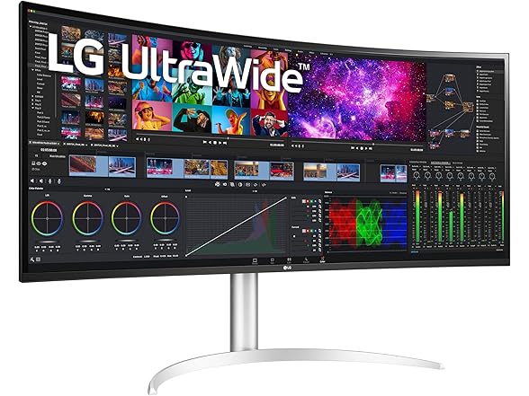 LG 40WP95C-W 40” UltraWide Curved WUHD (5120 x 2160) 5K2K Na (Open Box)