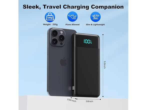 AONIMI Slim Power Bank 13800mAh
