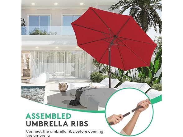 JEAREY 10FT Outdoor Market Umbrella