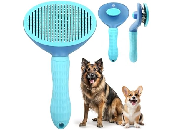 AKC Self-Cleaning Grooming Slicker Brush