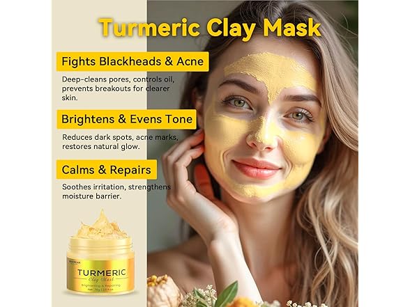 Hicream Turmeric Clay Mask Set