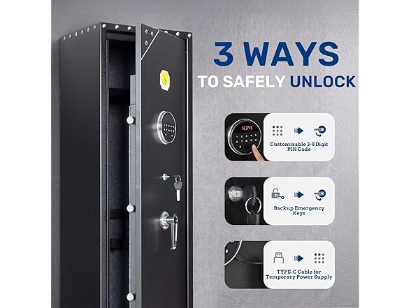  BlackSmith 6 Long Gun Safe for Rifle