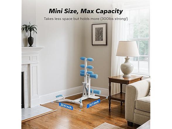 White/Blue Deep Squat Machine
