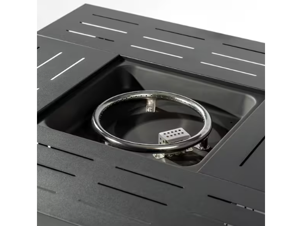Mondawe Black Steel Propane Fire Table