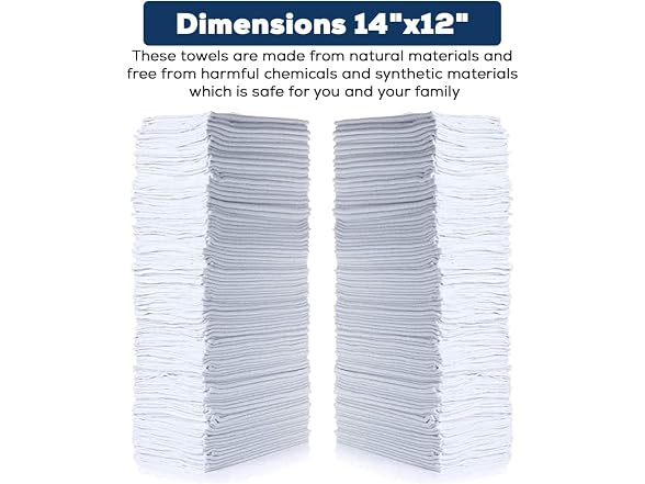 Simpli-Magic 79100 Shop Towels, 14"x12", Basi