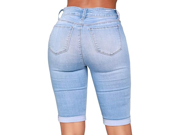 Chouyatou Women (XL) Moto Stretchy High Shorts
