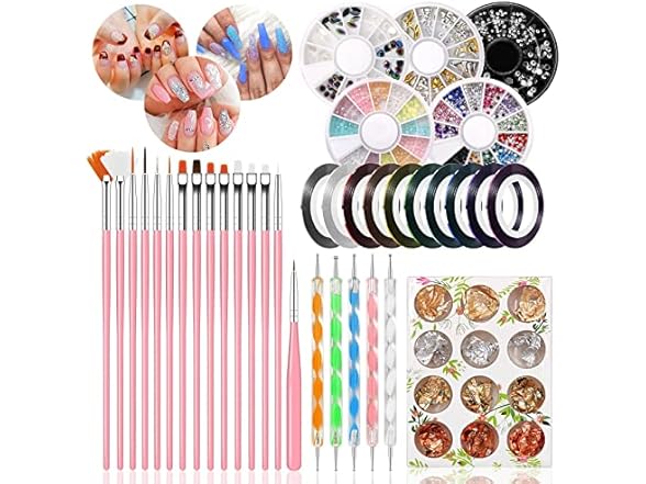 Nail Art Pens Nail Kit 47 Pcs