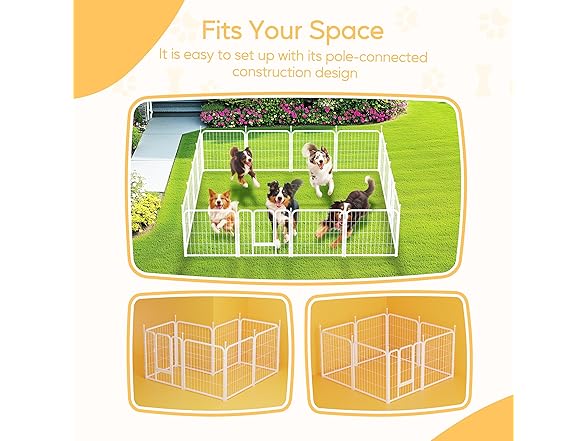 Dog Playpen 32 Inch 8 Panels