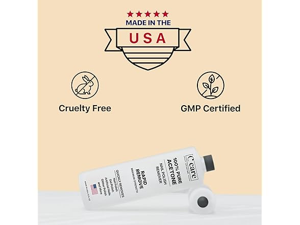 100% Pure Acetone Nail Polish Remover