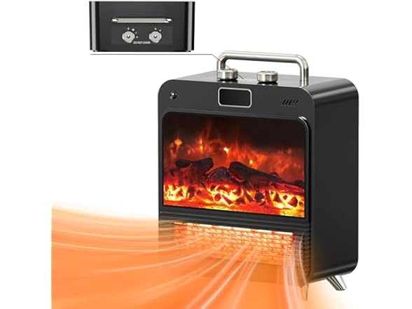Feculs 3-IN-1 Electric Fireplace Heater