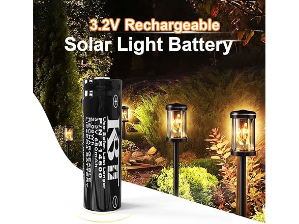 KBT 4Pack 3.2V 650mAh LiFePo4 Batteries