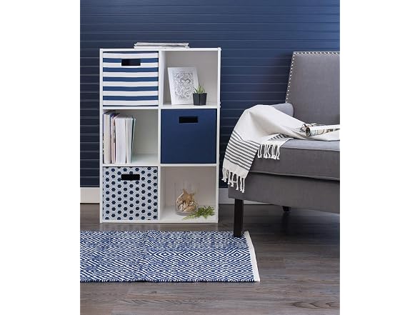 Polyester Cube Storage Collection Collapsible Hard Sided Bin