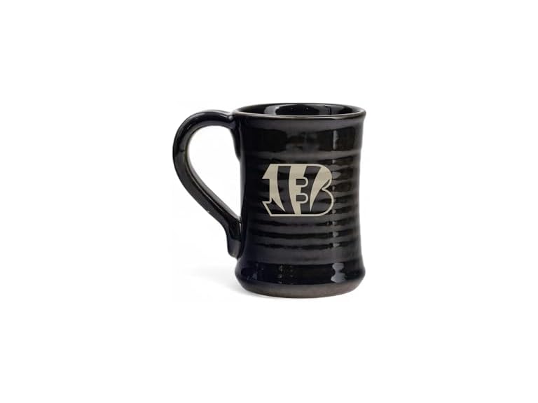 The Memory Company Officially Licenced NFL 20oz Sandblasted Ceramic Coffee Mug, Durable Team Logo Drinkware for Game Day Premium Football Fan Gift
