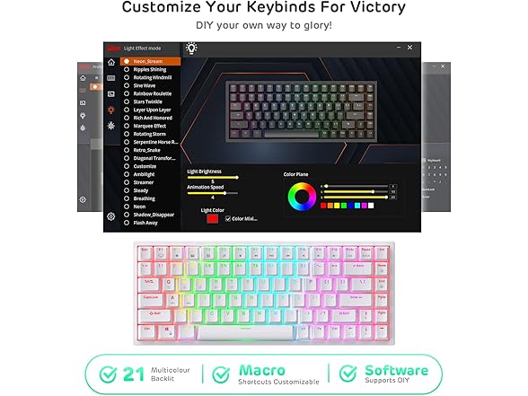 RK 84 Wireless RGB Hot-Swappable Mechanical Keyboard