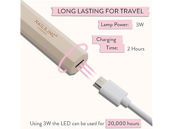 Nails Inc GelLED On-The-Go Mini Portable LED Lamp