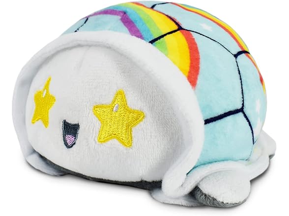 TeeTurtle Reversible Rainbow Turtle Plush
