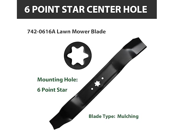 ZALANA 42" Lawn Mower Blades, 2-Pack