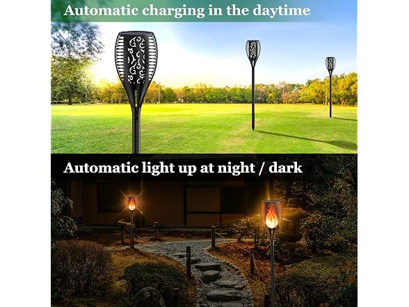 Martiount Balight Solar Torch Lights, 43in 96 LED 2Pk