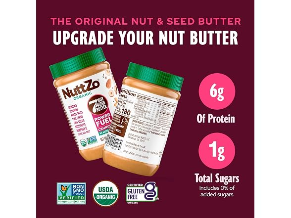 NuttZo Organic Power Fuel 7 Nuts and Seeds Butter