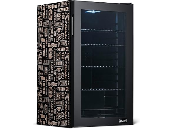 Newair Freestanding Beverage Beer Design Fridge - 126 Cans